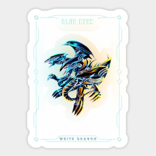 Blue eyes white dragon Sticker